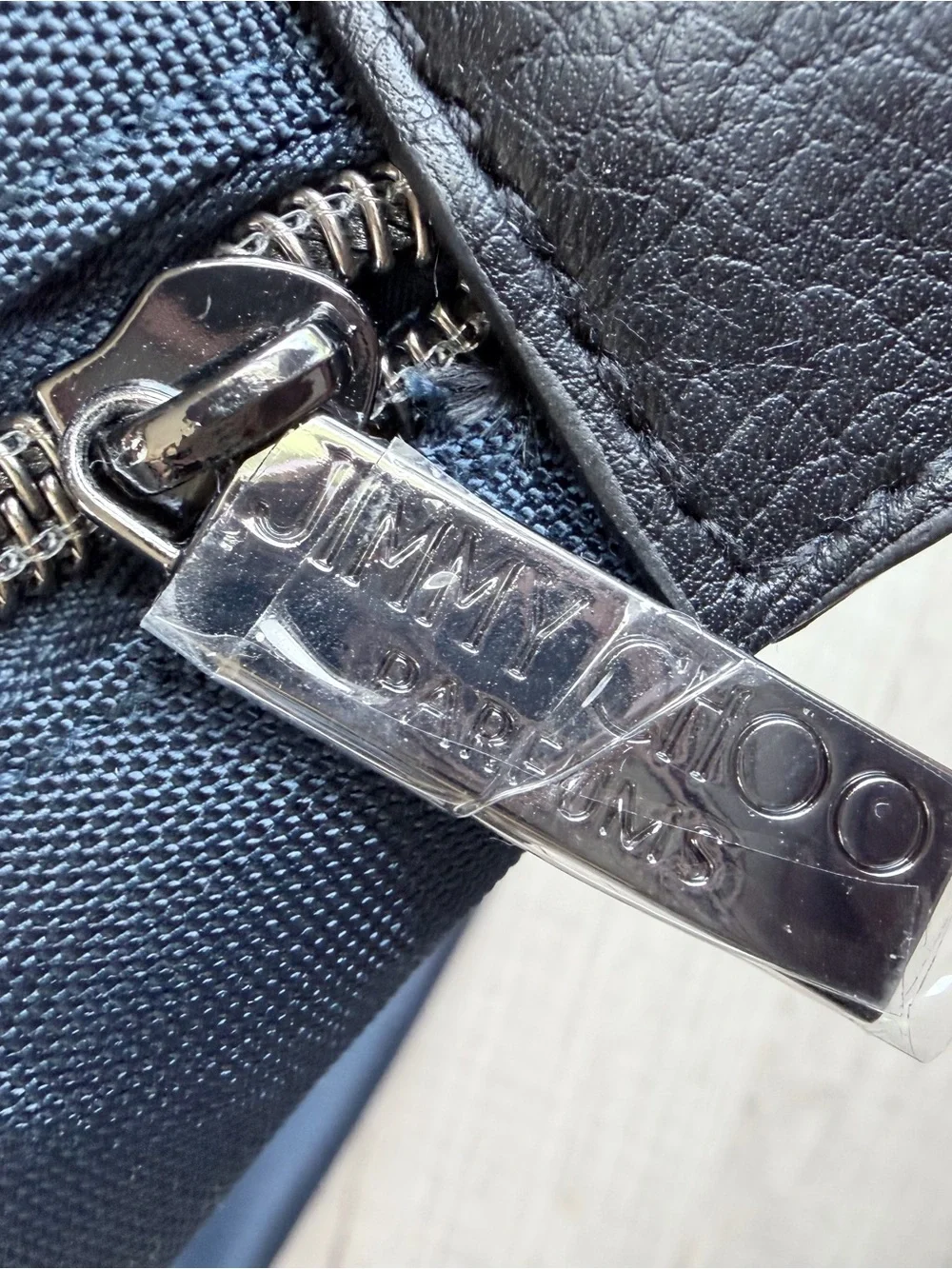 Jimmy Choo Parfums Navy Weekender Duffel Travel Bag Overnight Gym Tote